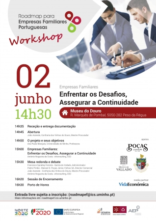 Workshop “Empresas Familiares: Enfrentar os Desafios, Assegurar a Continuidade” | 2 de junho, pelas 14h30