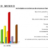 Atividades económicas de empresas familiares: Alto Minho | Infografia