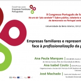 Novo documento disponível| "Empresas familiares e representações face à profissionalização da gestão"