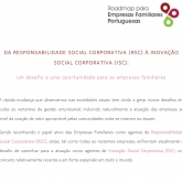Novo documento "Da responsabilidade social corporativa (RSC) á inovação social corporativa (ISC): um desafio e uma oportunidade para as empresas familiares
"