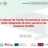 Novo documento "O sistema de Family Governance como parte integrante do bom governo da empresa familiar"