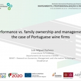 Novo documento disponível "Performance vs. family ownership and management: the case of Portuguese wine firms"